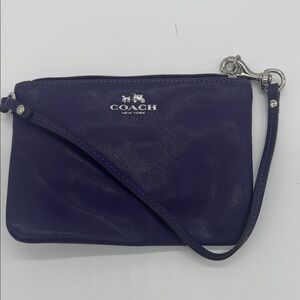 Coach New York Deep Purple Wristlet